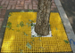 Reja plástica moldeada del piso de la fibra de vidrio para la aprobación del SGS del color del amarillo del árbol proveedor