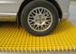 piso plástico de la perforación rectangular de los 38MM que ralla la muestra libre del color amarillo proveedor