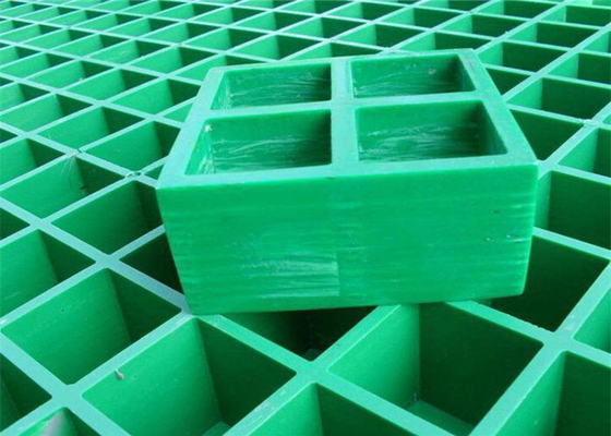 China Reja moldeada plataforma de la fibra de vidrio, suelo de la rejilla de la fibra de vidrio de la perforación rectangular proveedor