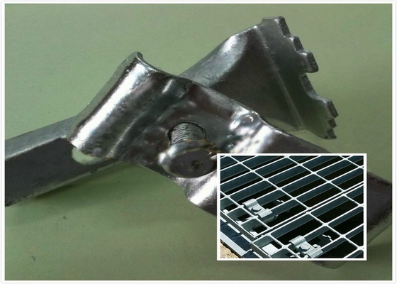 China Clips de rejilla inoxidables de la barra de acero, sujeciones de rejilla de la barra de la soldadura de la placa de extremo proveedor