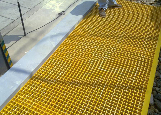 China Ácido de rejilla/álcali del piso plástico de FRP dimensión resistente de 25 de x 38 x de 38m m proveedor