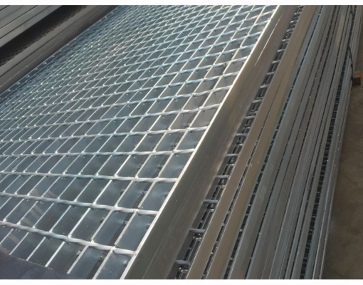 Rejilla de drenaje de acero galvanizado con diseño cuadrado, material Q235/Q345