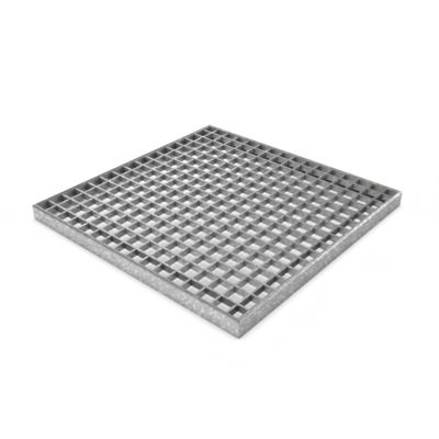 Rejilla de acero galvanizado por inmersión en caliente para pasarela de 30X3mm, rejilla de barras de soporte metálicas soldadas y dentadas, peldaños de malla de acero, cubierta de drenaje de zanjas Tec-Sieve, rejilla de acero expandido para rampa de remolque