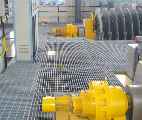 Rejilla de acero galvanizado en caliente de 32X5mm personalizada para uso en exteriores