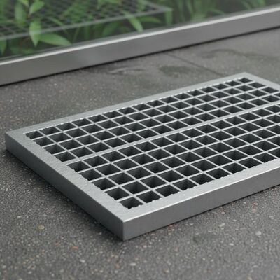 Serrated Bearing Bar Steel Grating Drain Cover with Hot Dipped Galvanized Surface for High Bearing Capacity