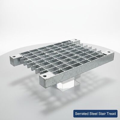 Serrated Bar Hot Dip Galvanizing Steel Grating for Stair Tread and Heavy Duty Platforms