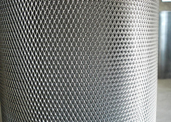 reja ampliada gruesa del metal de 1m m, malla ampliada SWM de la chapa de 2.5m m - de 50m m