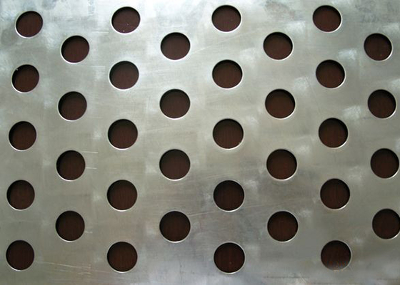 Hoja de acero perforado de agujero redondo,Q235 Hoja de acero galvanizado perforado